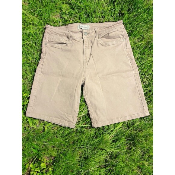 Calvin Klein Men's Khaki Flat Front Beige Casual Shorts Summer Boardwalk Size 30 - Picture 1 of 6